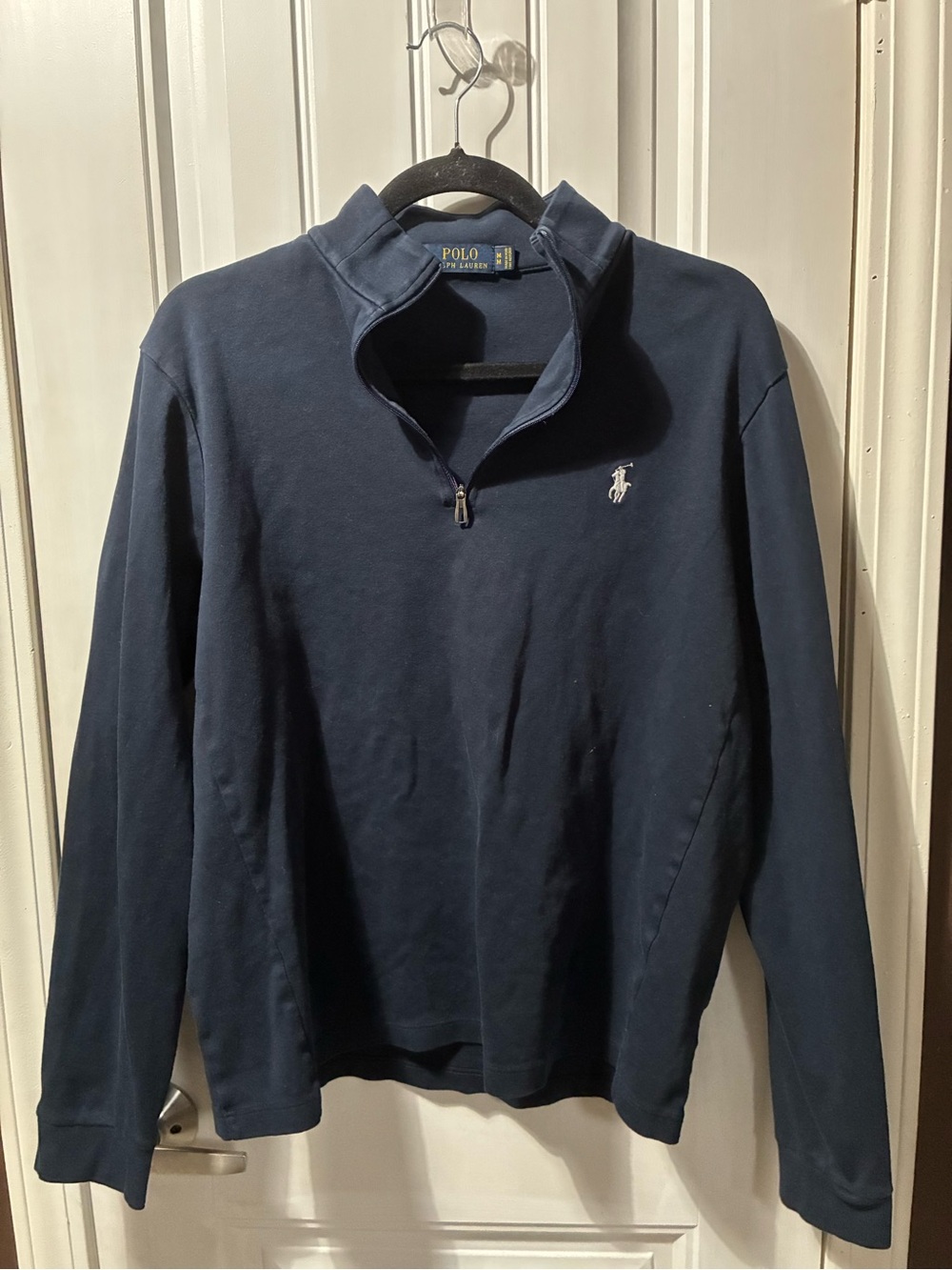 Ralph Lauren Navy Half-Zip Pullover Sweater